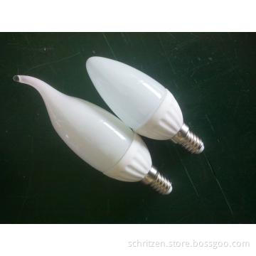 Ceramics LED candle light E14 E27 CE ROHS C-TICK also with silver one